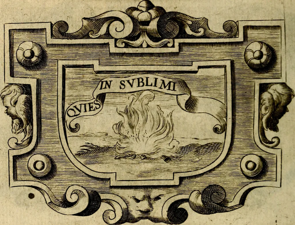 An illustration from Symbola heroica, 1682, leaf 361