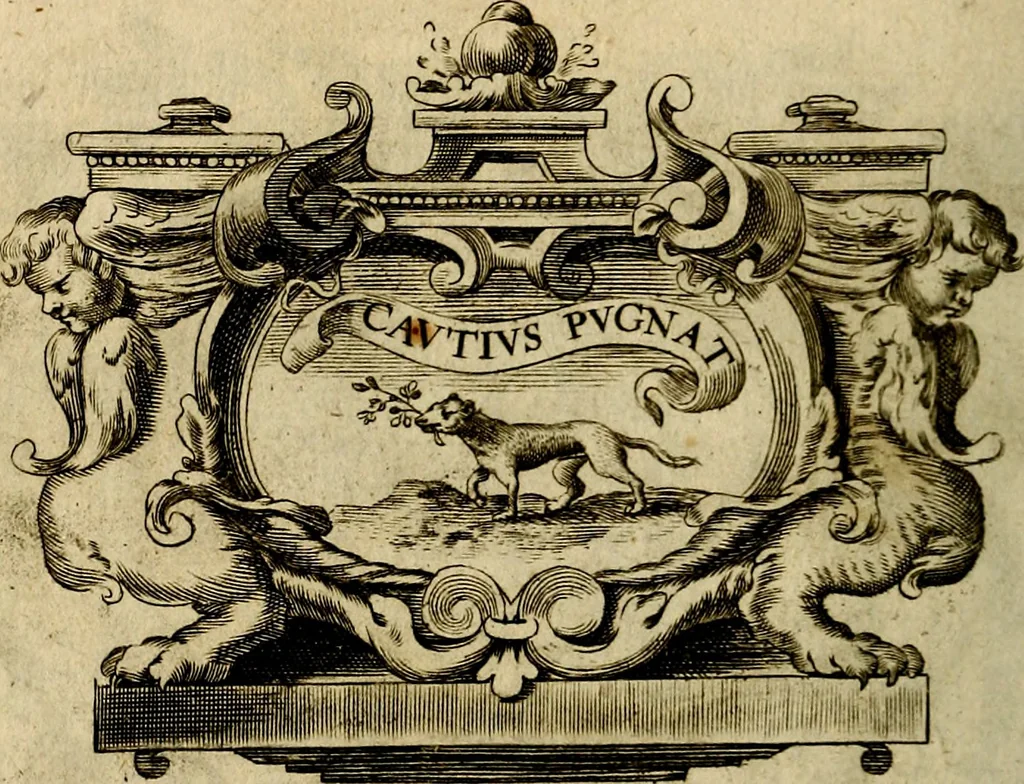 An illustration from Symbola heroica, 1682, leaf 369