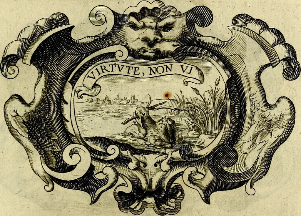An illustration from Symbola heroica, 1682, leaf 370