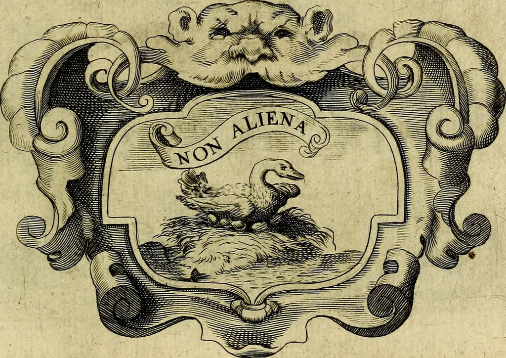 An illustration from Symbola heroica, 1682, leaf 374