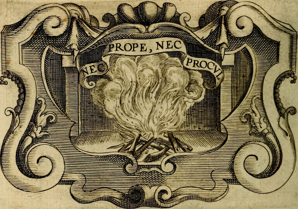 An illustration from Symbola heroica, 1682, leaf 381