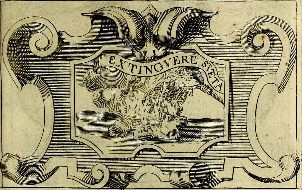 An illustration from Symbola heroica, 1682, leaf 382