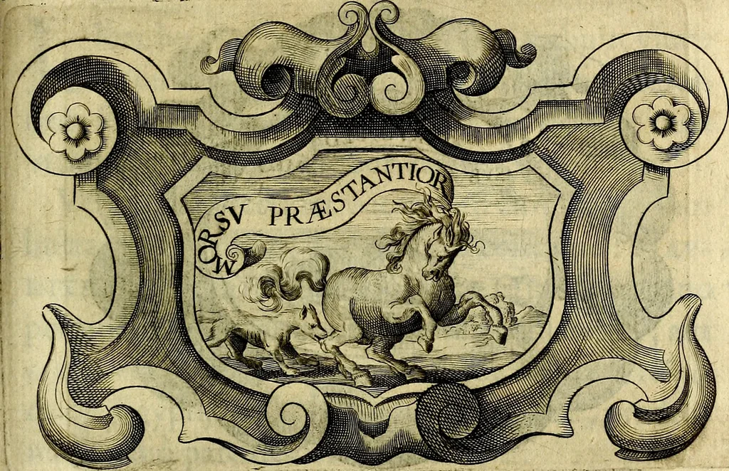 An illustration from Symbola heroica, 1682, leaf 384