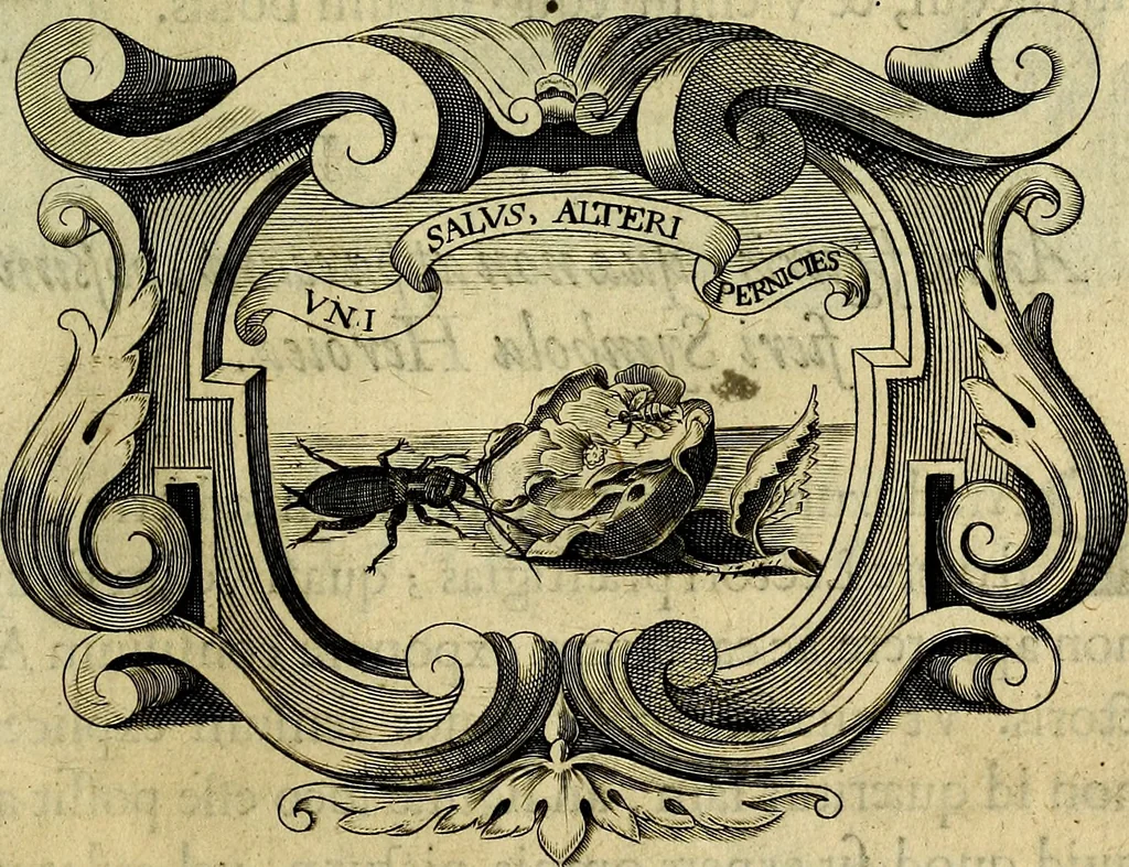 An illustration from Symbola heroica, 1682, leaf 396