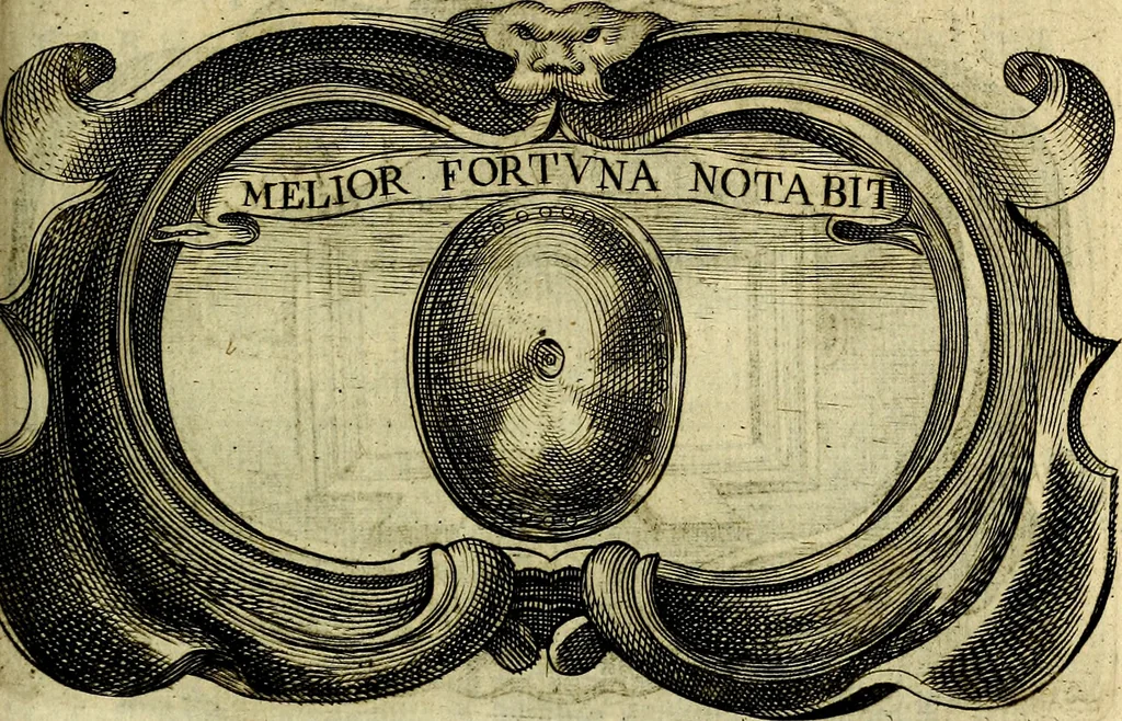 An illustration from Symbola heroica, 1682, leaf 398