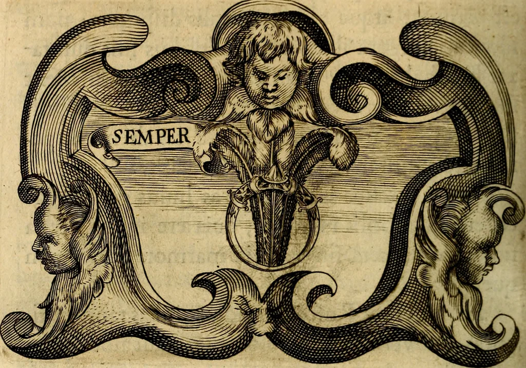 An illustration from Symbola heroica, 1682, leaf 403