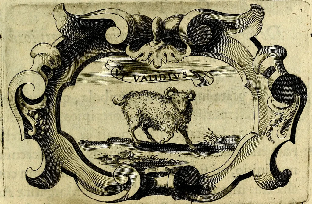 An illustration from Symbola heroica, 1682, leaf 414