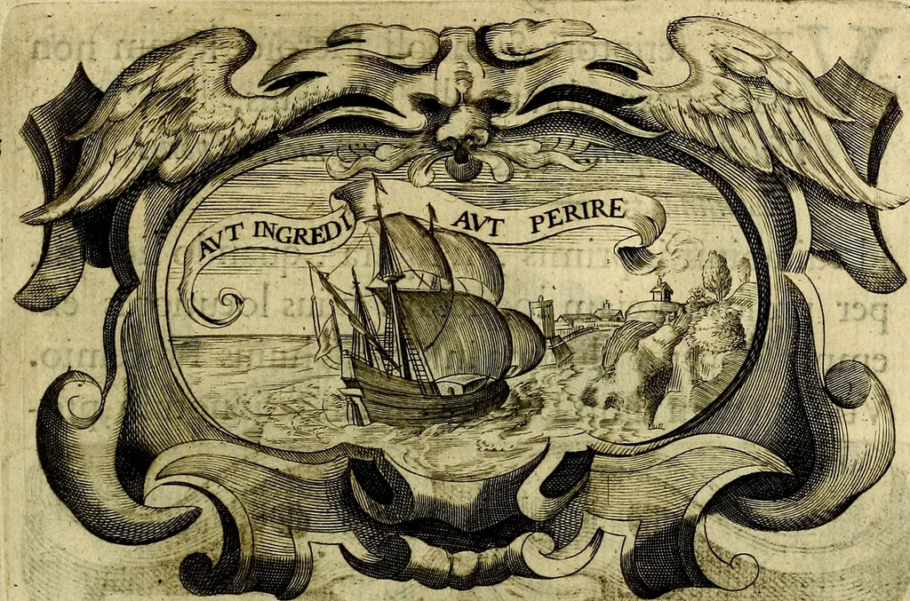 An illustration from Symbola heroica, 1682, leaf 450