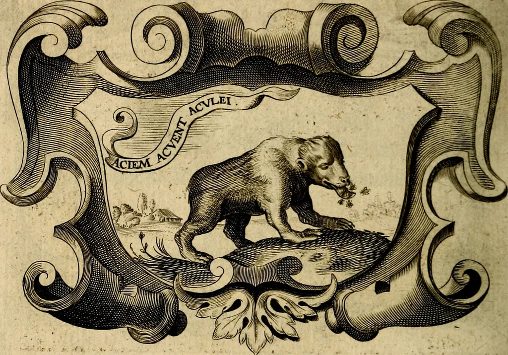 An illustration from Symbola heroica, 1682, leaf 457