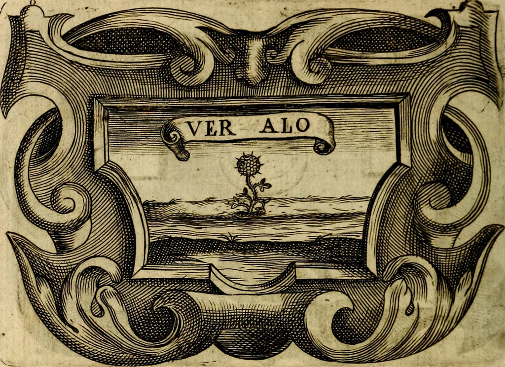 An illustration from Symbola heroica, 1682, leaf 463