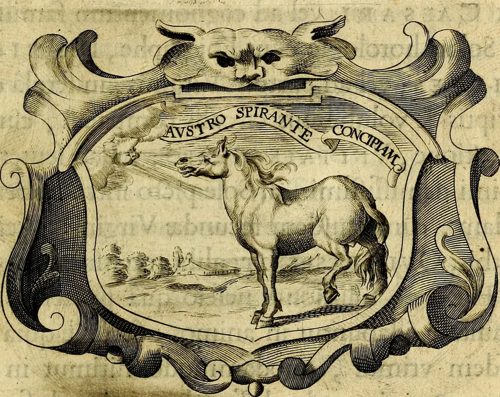 An illustration from Symbola heroica, 1682, leaf 464