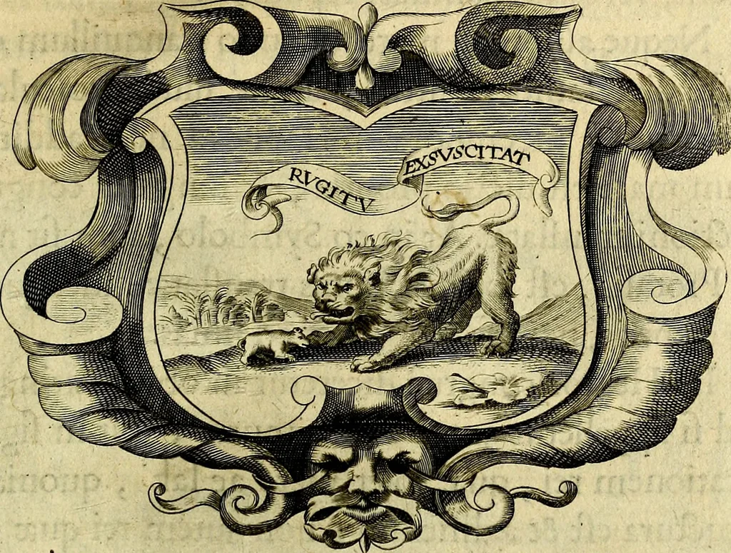An illustration from Symbola heroica, 1682, leaf 468