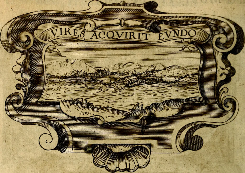 An illustration from Symbola heroica, 1682, leaf 475