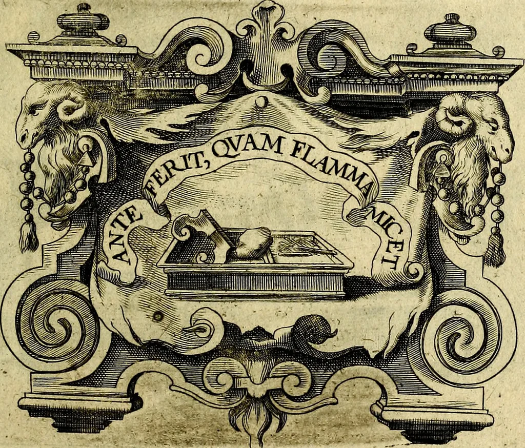 An illustration from Symbola heroica, 1682, leaf 486