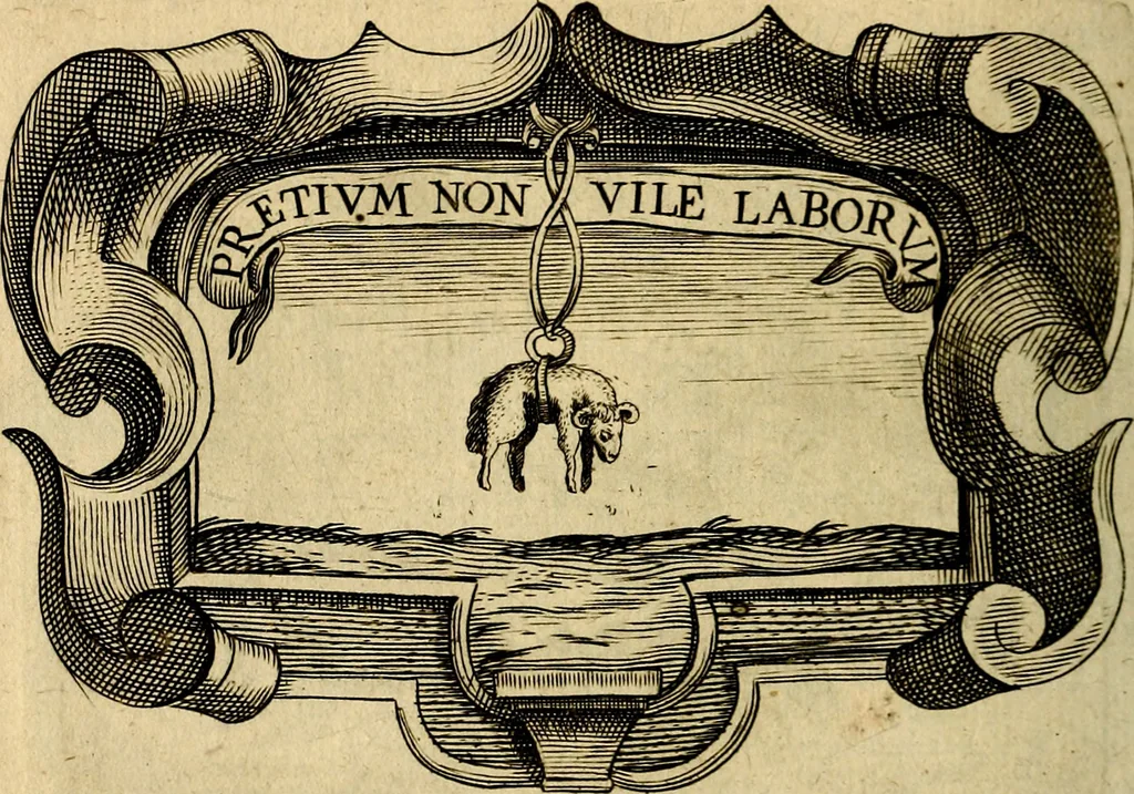 An illustration from Symbola heroica, 1682, leaf 487