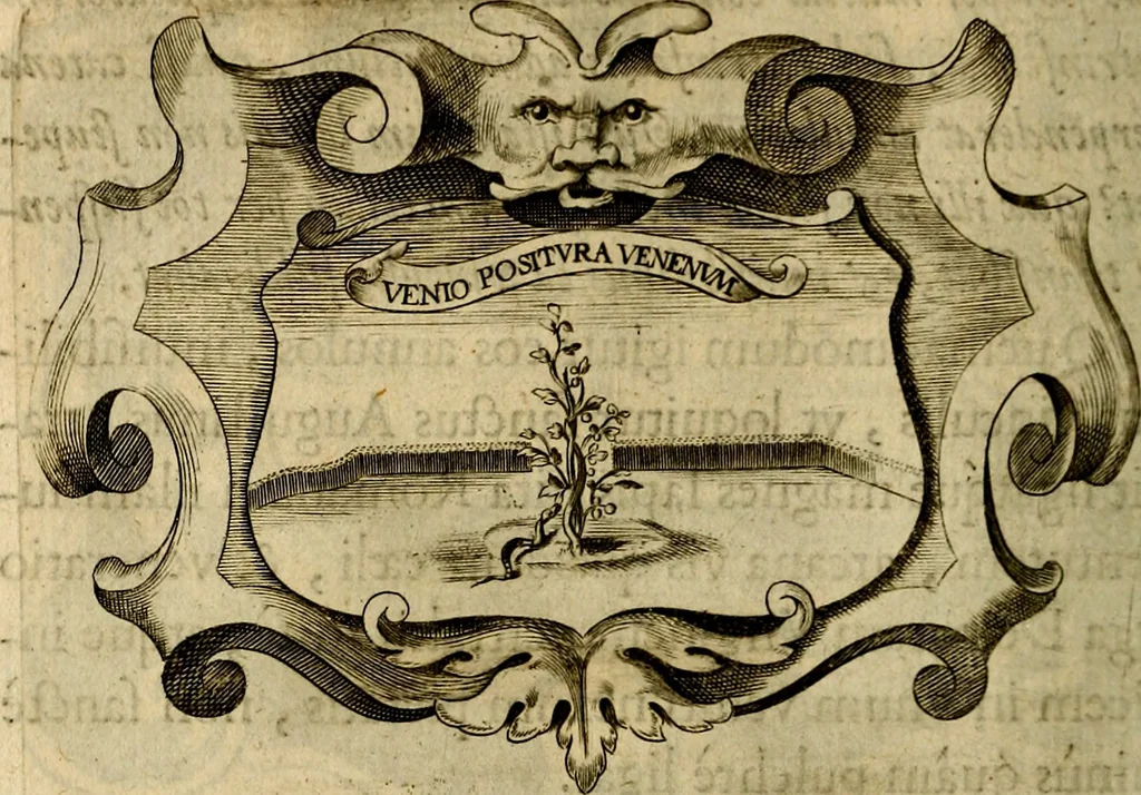 An illustration from Symbola heroica, 1682, leaf 491