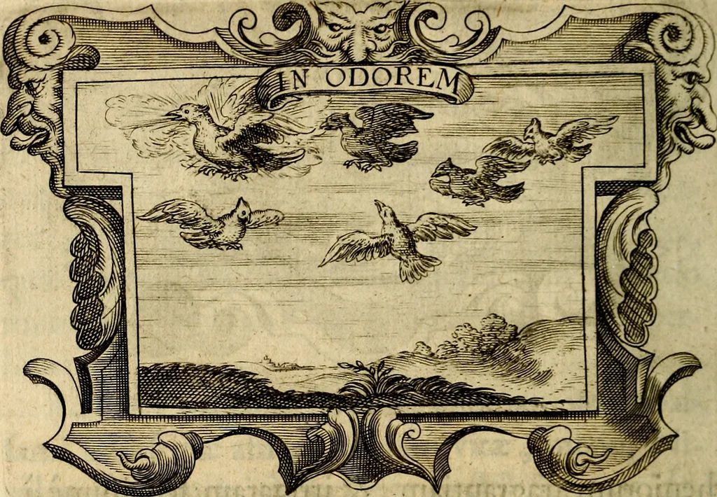 An illustration from Symbola heroica, 1682, leaf 495