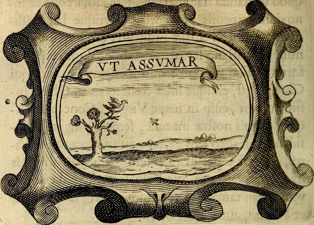 An illustration from Symbola heroica, 1682, leaf 497