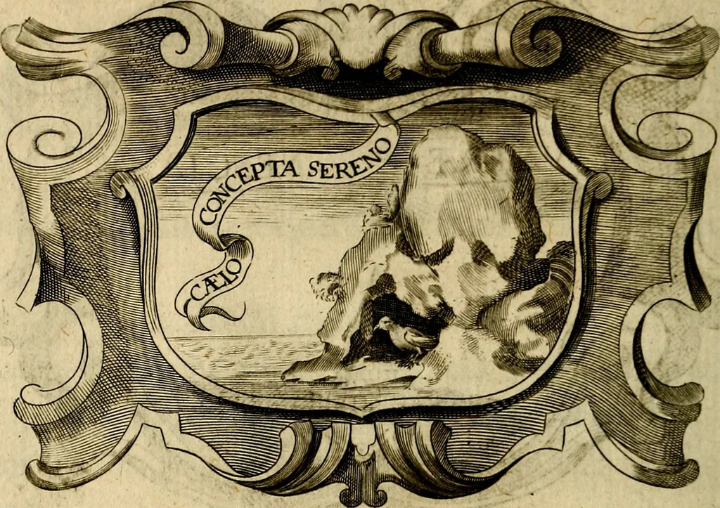 An illustration from Symbola heroica, 1682, leaf 501