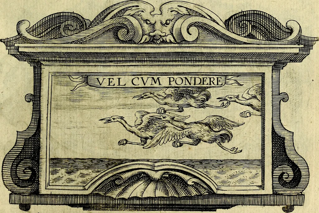 An illustration from Symbola heroica, 1682, leaf 506