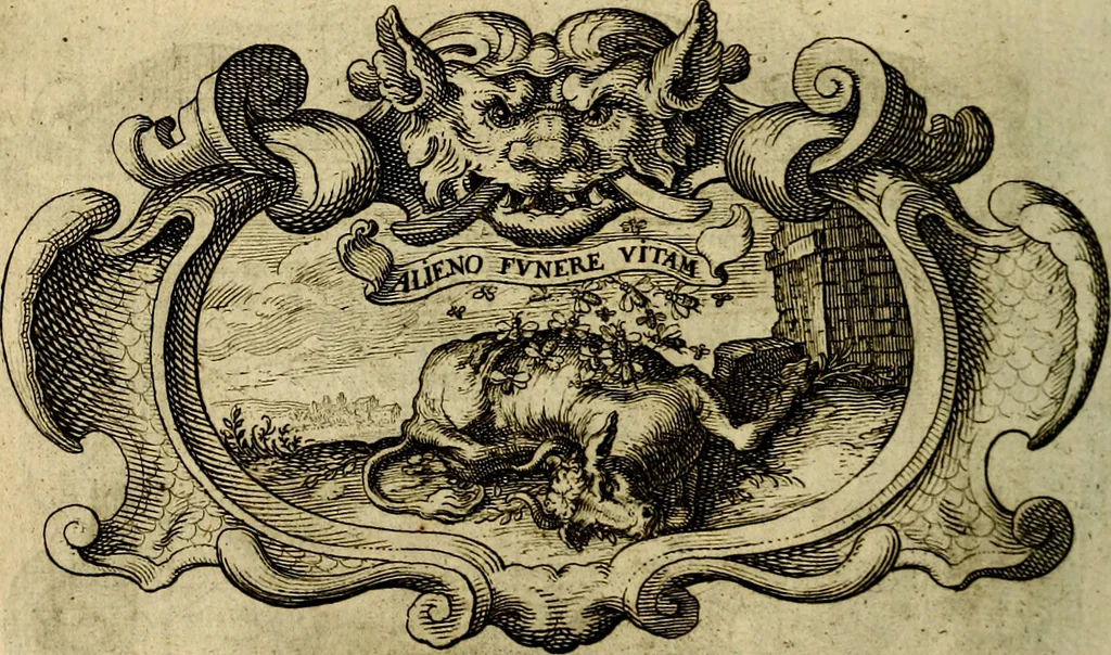 An illustration from Symbola heroica, 1682, leaf 507