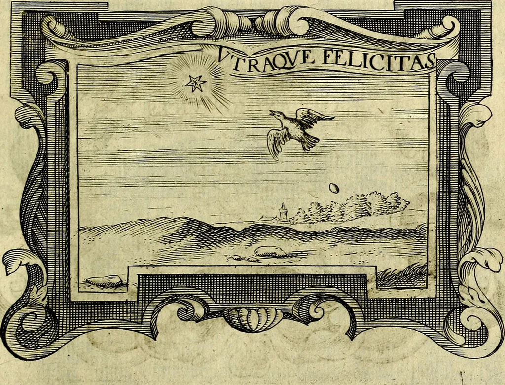 An illustration from Symbola heroica, 1682, leaf 510