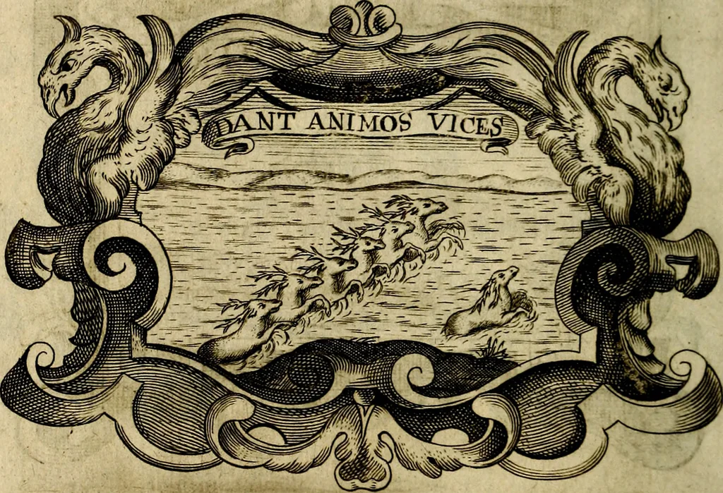 An illustration from Symbola heroica, 1682, leaf 511