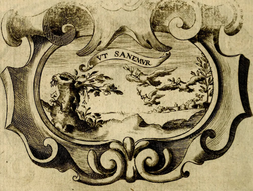 An illustration from Symbola heroica, 1682, leaf 515