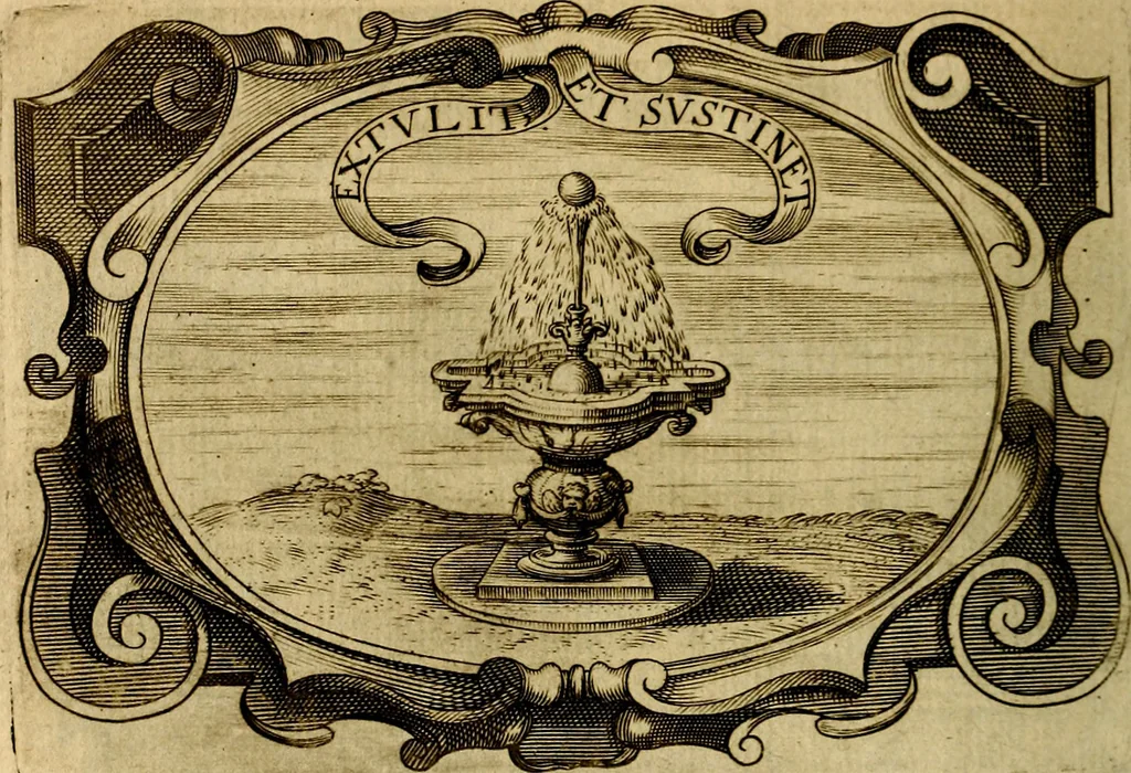 An illustration from Symbola heroica, 1682, leaf 525