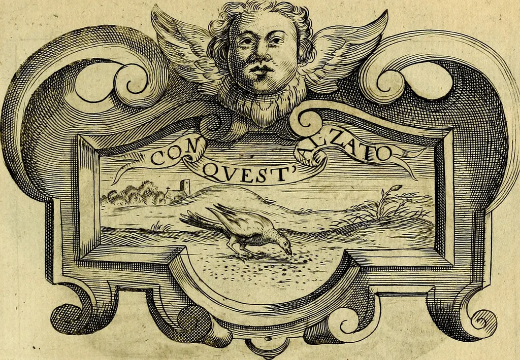 An illustration from Symbola heroica, 1682, leaf 528
