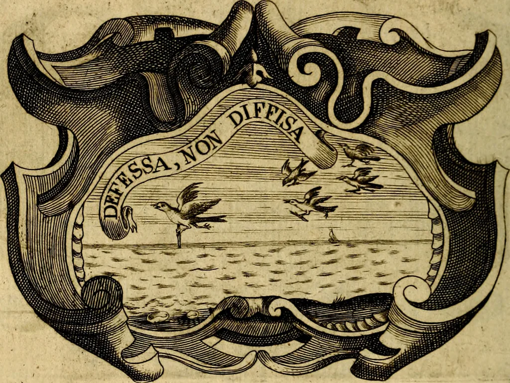 An illustration from Symbola heroica, 1682, leaf 529