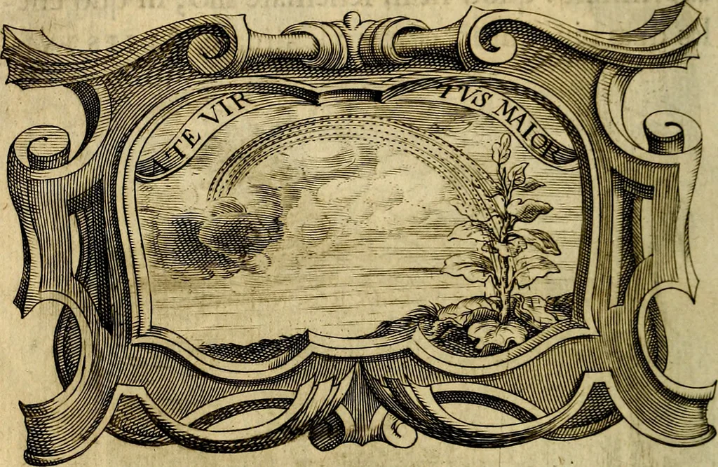 An illustration from Symbola heroica, 1682, leaf 537