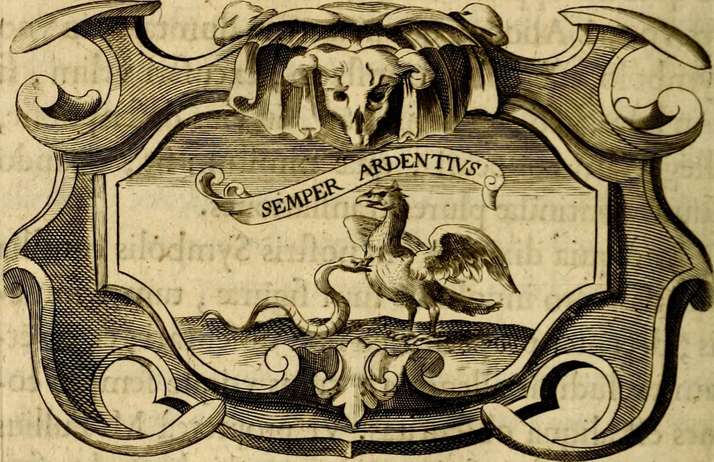 An illustration from Symbola heroica, 1682, leaf 541