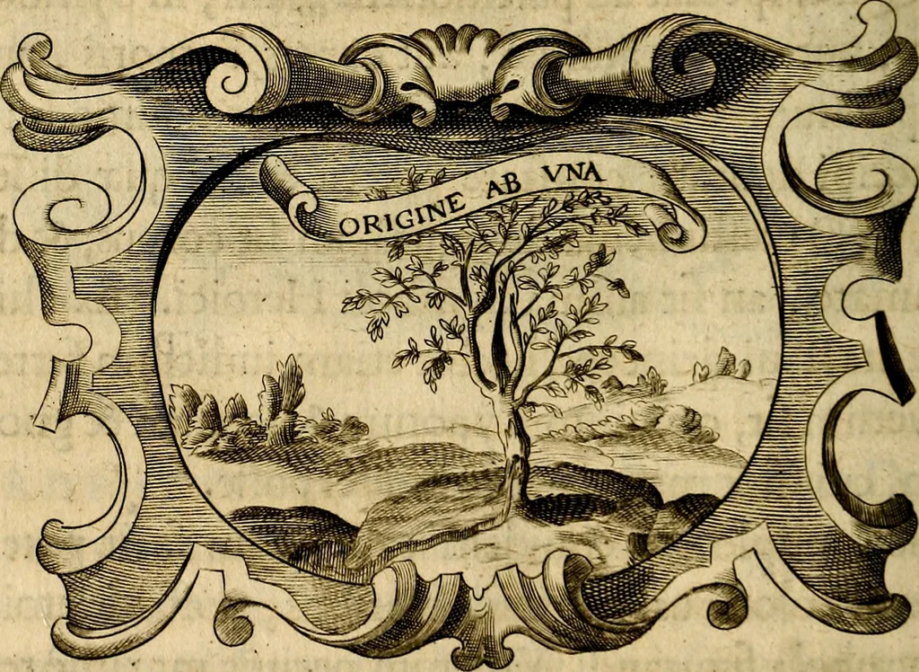 An illustration from Symbola heroica, 1682, leaf 543