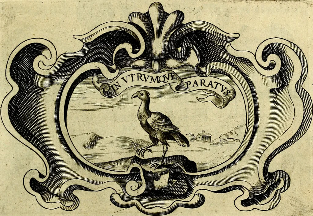 An illustration from Symbola heroica, 1682, leaf 550