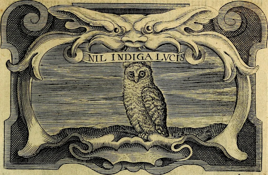 An illustration from Symbola heroica, 1682, leaf 554