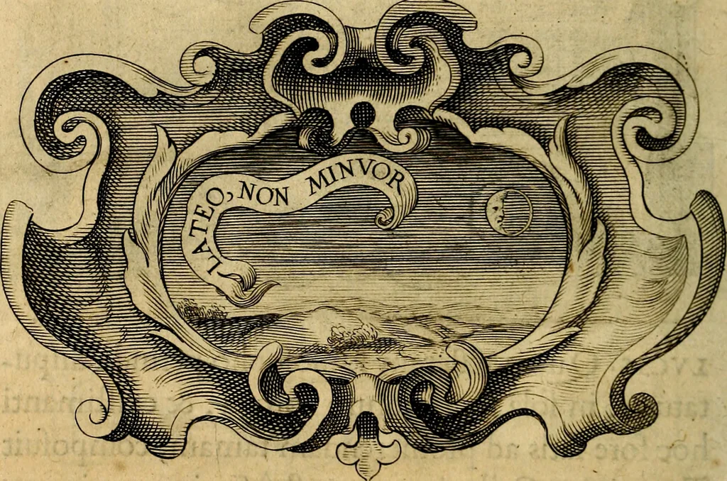 An illustration from Symbola heroica, 1682, leaf 555