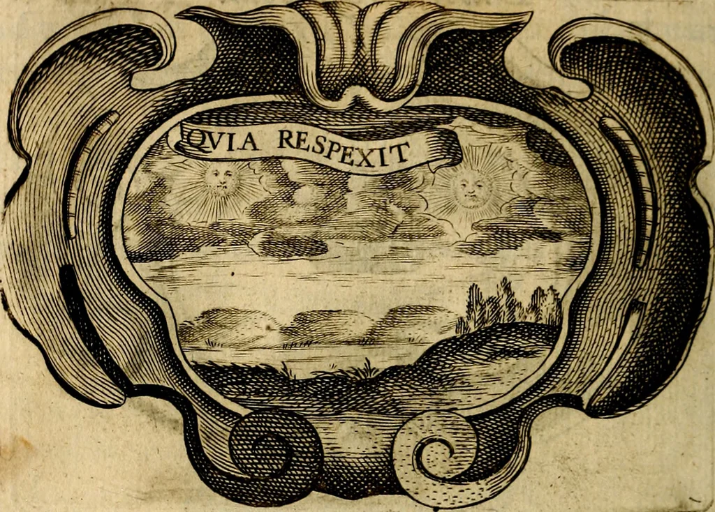 An illustration from Symbola heroica, 1682, leaf 95
