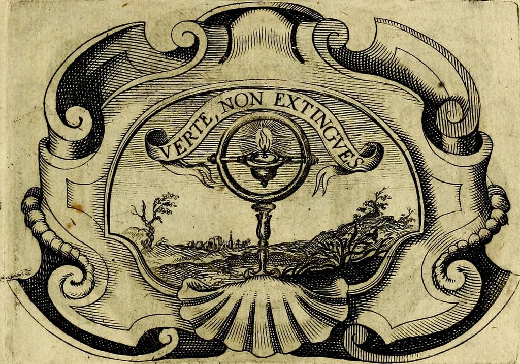 An illustration from Symbola heroica, 1682, leaf 98