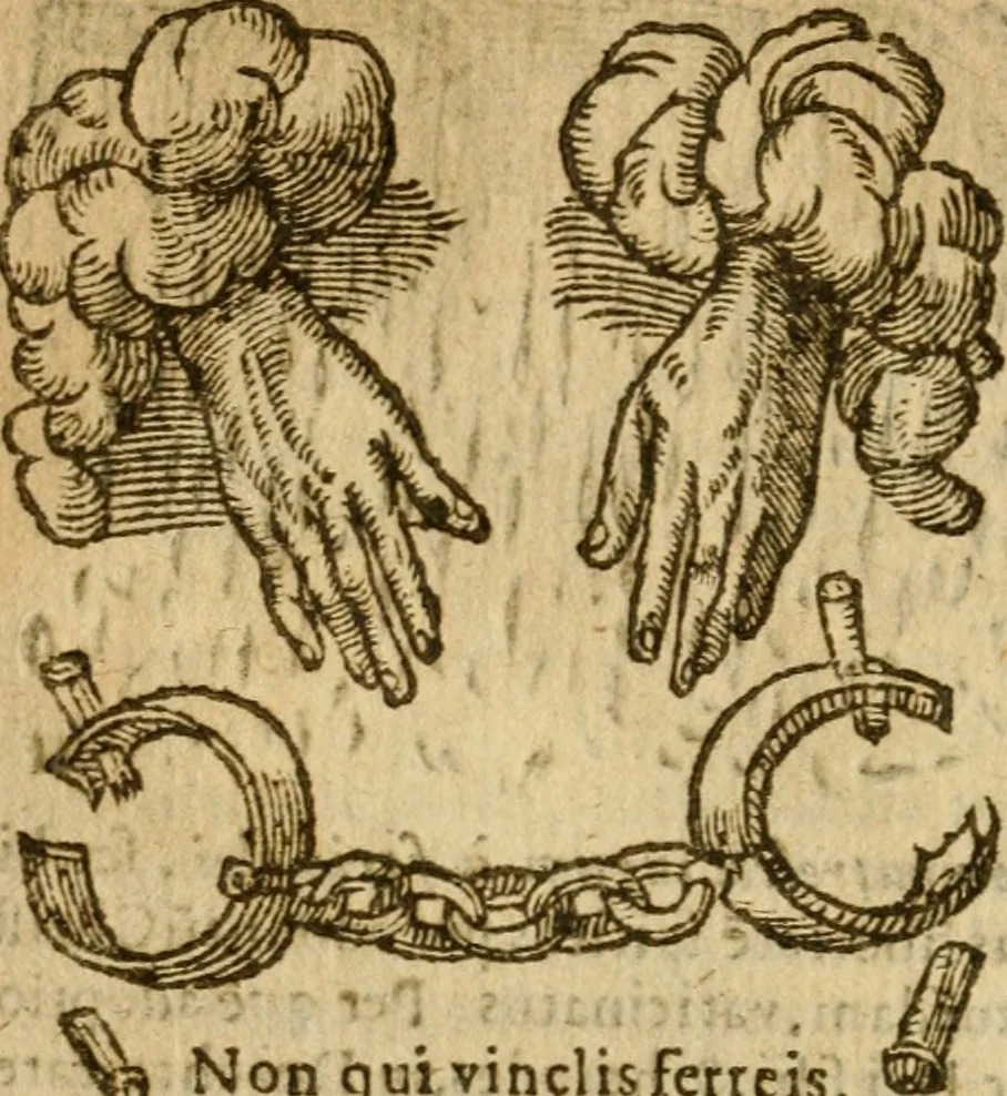 An illustration from Symbola heroica m. Clavdii Paradini, Belliiocensis canonici, et d. Gabrielis Symeonis : multo, quàm antea, fidelius de gallica lingua in latinam conuersa, 1600, leaf 121