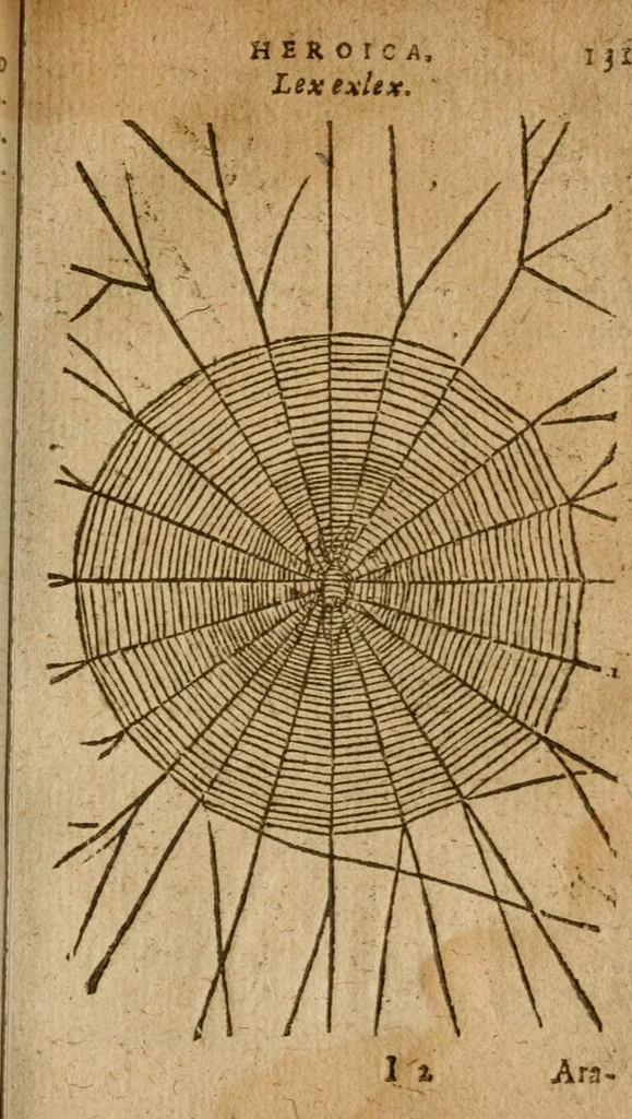 An illustration from Symbola heroica m. Clavdii Paradini, Belliiocensis canonici, et d. Gabrielis Symeonis : multo, quàm antea, fidelius de gallica lingua in latinam conuersa, 1600, leaf 134
