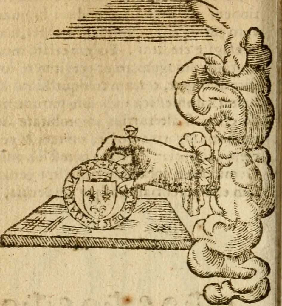 An illustration from Symbola heroica m. Clavdii Paradini, Belliiocensis canonici, et d. Gabrielis Symeonis : multo, quàm antea, fidelius de gallica lingua in latinam conuersa, 1600, leaf 181