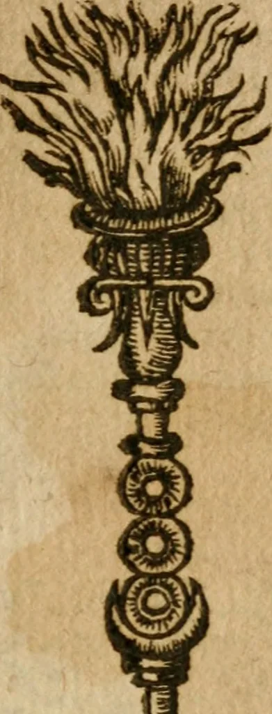 An illustration from Symbola heroica m. Clavdii Paradini, Belliiocensis canonici, et d. Gabrielis Symeonis : multo, quàm antea, fidelius de gallica lingua in latinam conuersa, 1600, leaf 204