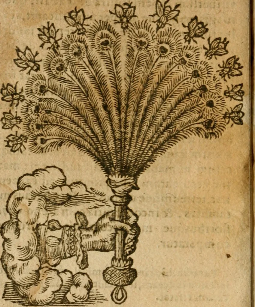 An illustration from Symbola heroica m. Clavdii Paradini, Belliiocensis canonici, et d. Gabrielis Symeonis : multo, quàm antea, fidelius de gallica lingua in latinam conuersa, 1600, leaf 243