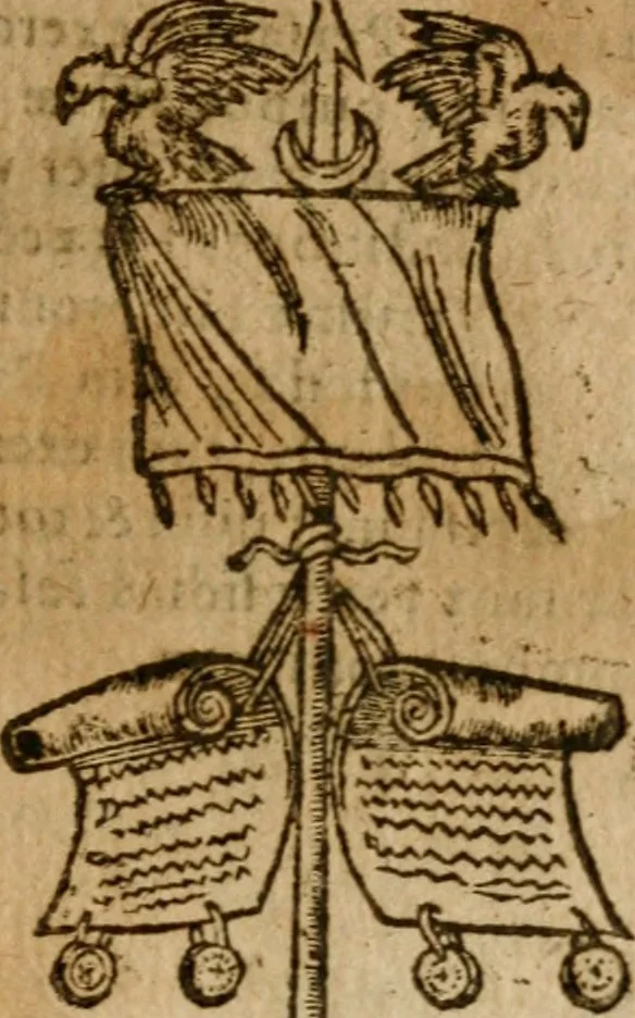 An illustration from Symbola heroica m. Clavdii Paradini, Belliiocensis canonici, et d. Gabrielis Symeonis : multo, quàm antea, fidelius de gallica lingua in latinam conuersa, 1600, leaf 244