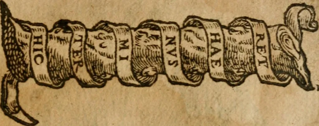 An illustration from Symbola heroica m. Clavdii Paradini, Belliiocensis canonici, et d. Gabrielis Symeonis : multo, quàm antea, fidelius de gallica lingua in latinam conuersa, 1600, leaf 256