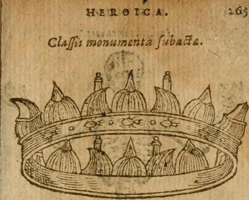 An illustration from Symbola heroica m. Clavdii Paradini, Belliiocensis canonici, et d. Gabrielis Symeonis : multo, quàm antea, fidelius de gallica lingua in latinam conuersa, 1600, leaf 268