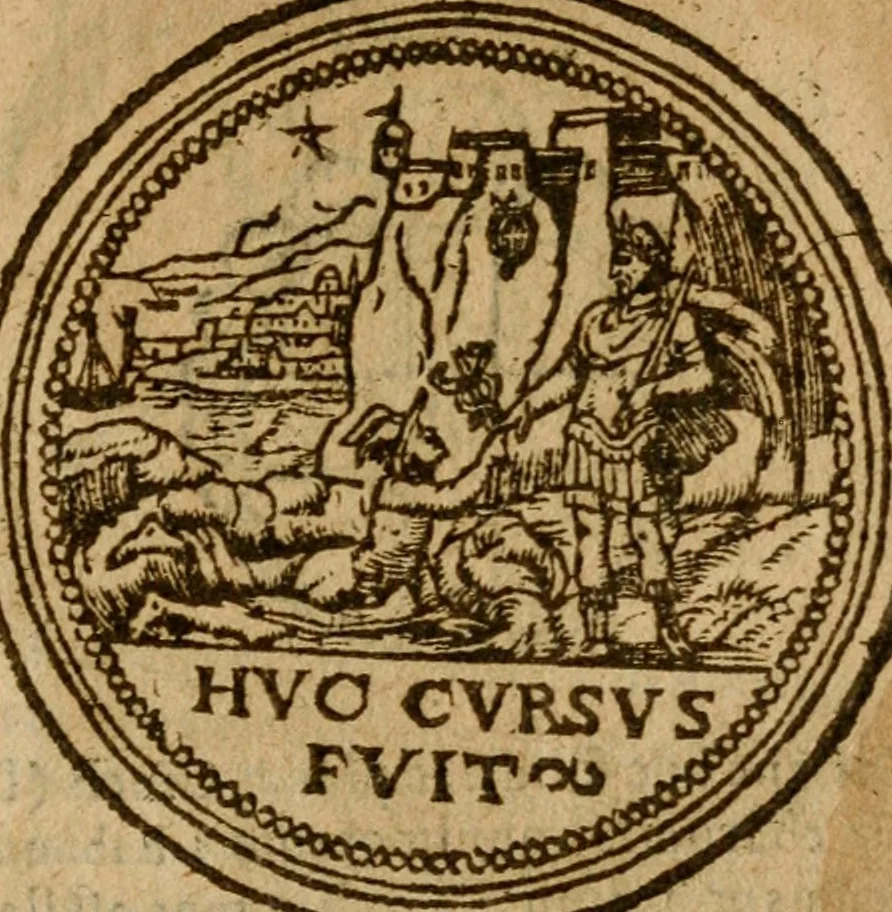 An illustration from Symbola heroica m. Clavdii Paradini, Belliiocensis canonici, et d. Gabrielis Symeonis : multo, quàm antea, fidelius de gallica lingua in latinam conuersa, 1600, leaf 274