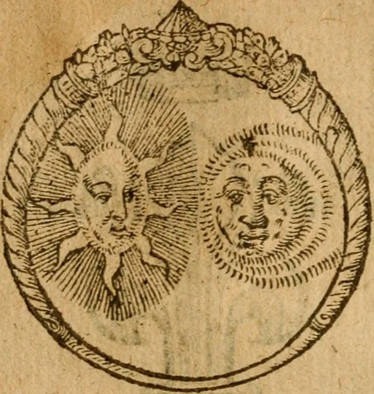 An illustration from Symbola heroica m. Clavdii Paradini, Belliiocensis canonici, et d. Gabrielis Symeonis : multo, quàm antea, fidelius de gallica lingua in latinam conuersa, 1600, leaf 283
