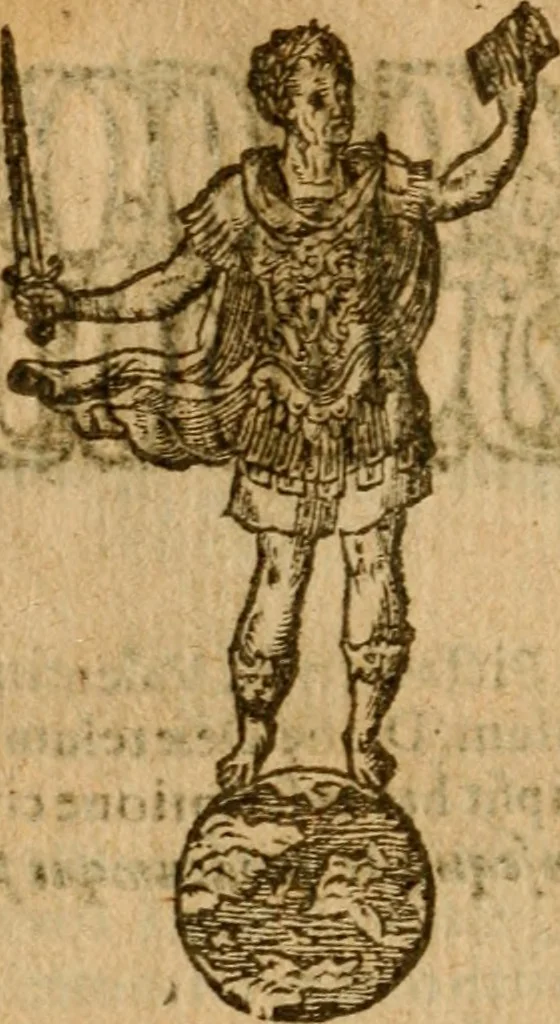 An illustration from Symbola heroica m. Clavdii Paradini, Belliiocensis canonici, et d. Gabrielis Symeonis : multo, quàm antea, fidelius de gallica lingua in latinam conuersa, 1600, leaf 287
